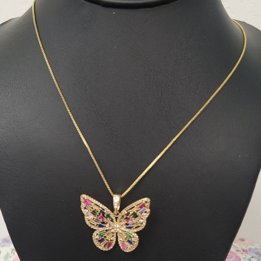 CZ Butterfly Necklace
